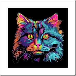 Galaxy Persian Cat Posters and Art